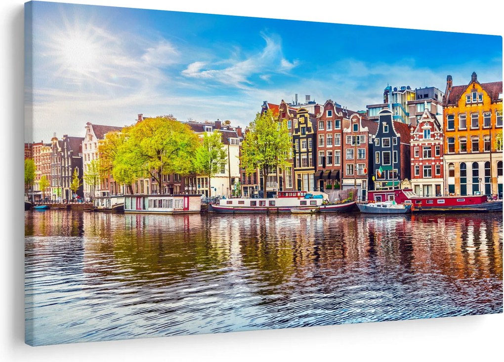 Tablou - Case dansatoare, Amsterdam (90x60 cm)