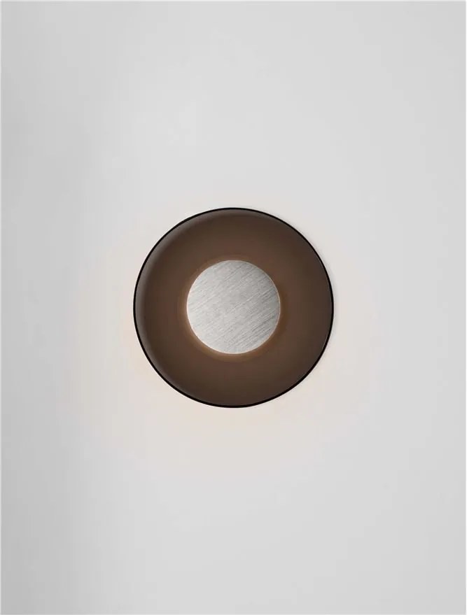 Aplica de perete LED design ambiental Esti maro inchis