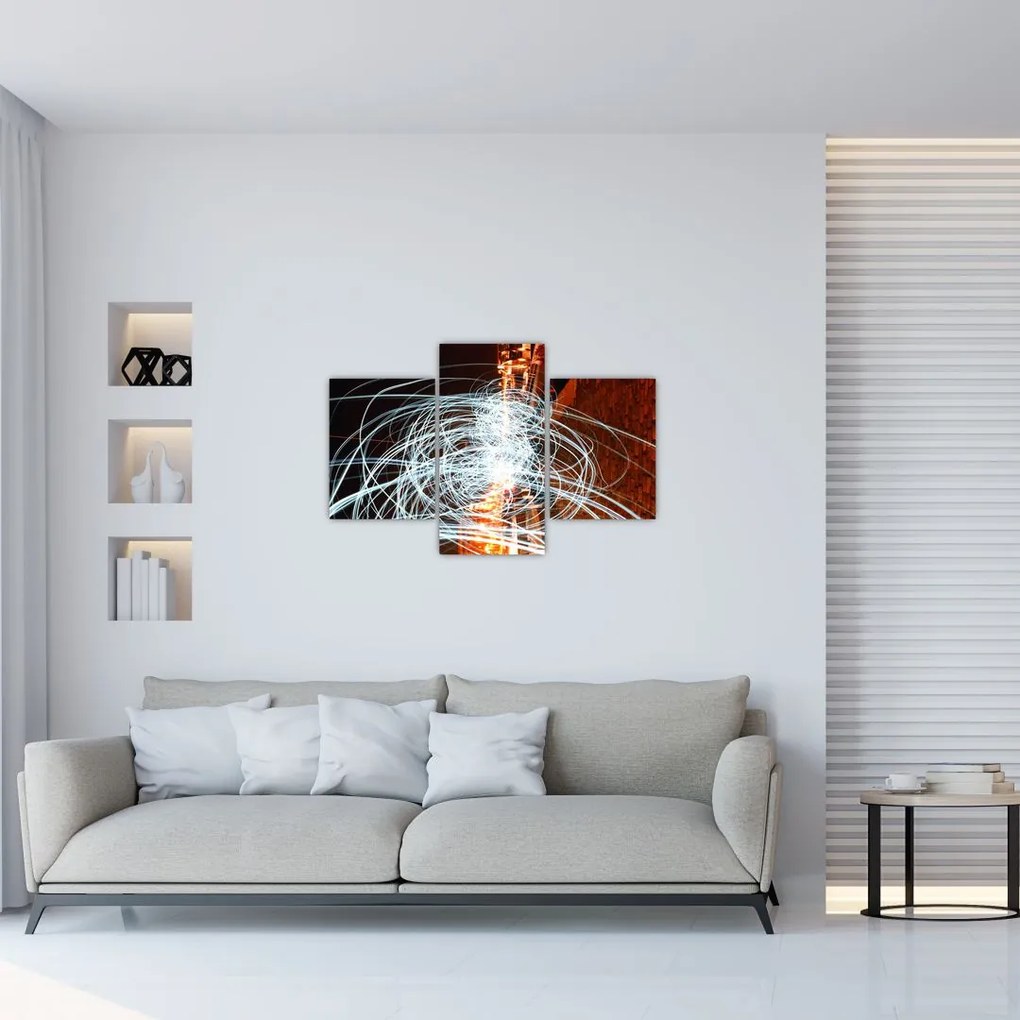 Tablou cu valuri de lumini (90x60 cm)