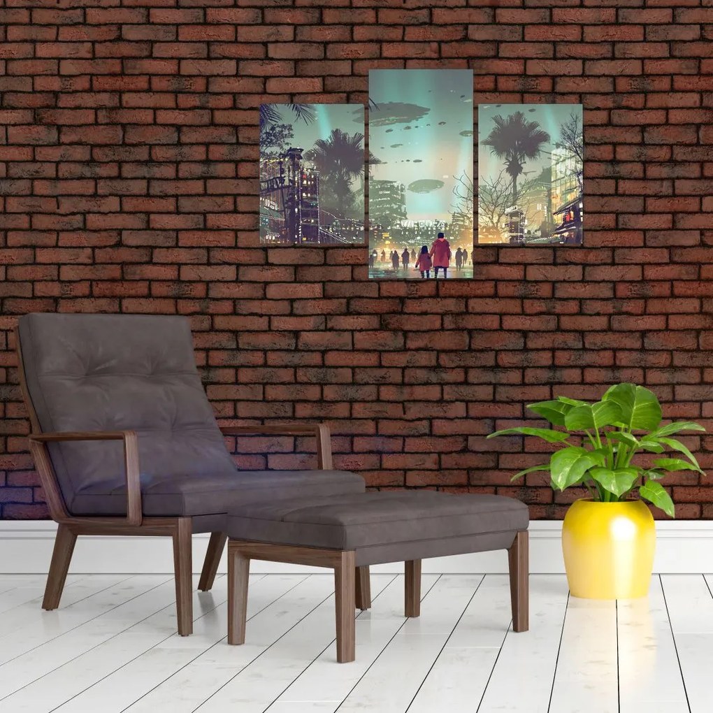 Tablou - Oraș în viitor (90x60 cm)