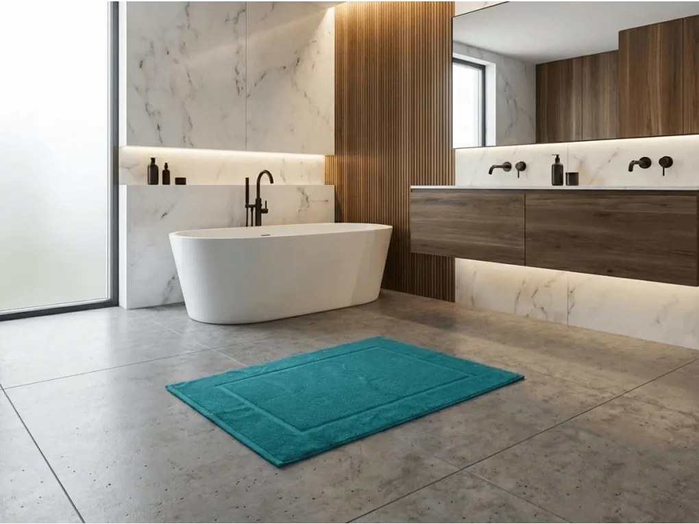 Covoras baie pentru hoteluri 750g/m2 cian