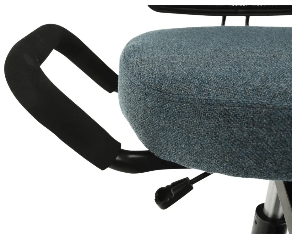 Scaun de ingenunchiere, gri/negru, RUFUS TEXTIL