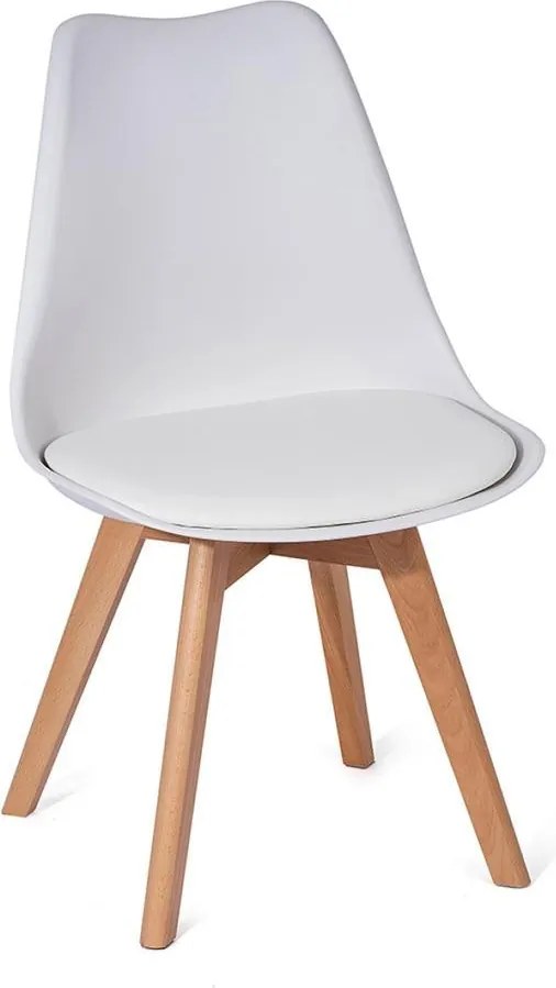 Set 4 scaune de dining AVENBERG SKANDI - Alb