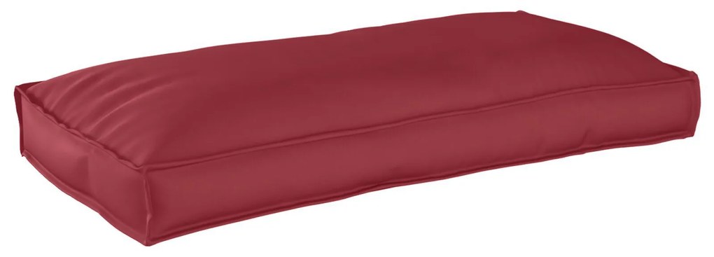 vidaXL Pernă pentru șezut / spătar din paleți Roșu Vin 120 x 60 x 12 cm