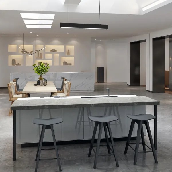 Lustr pe cablu LUNGO T8 1xG13/9W/230V negru