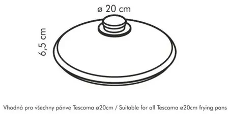 Capac de sticlă Tescoma UNICOVER, 20 cm, 20 cm