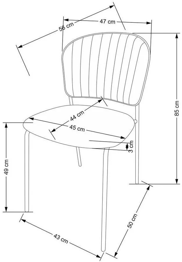 Scaun de bucătărie Lento, verde închis