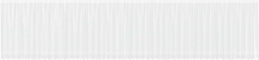 vidaXL Cortină din Dantelă cu perdele Alb 180 x 1200 cm Poliester