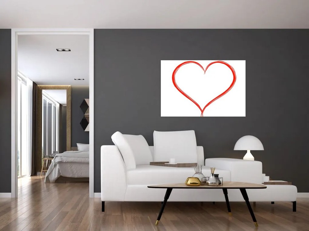 Tablou cu inima (90x60 cm)