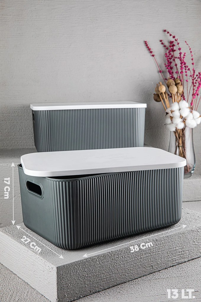 Cutie de depozitare , UnicUtil, Lightweight Stylish, Gri