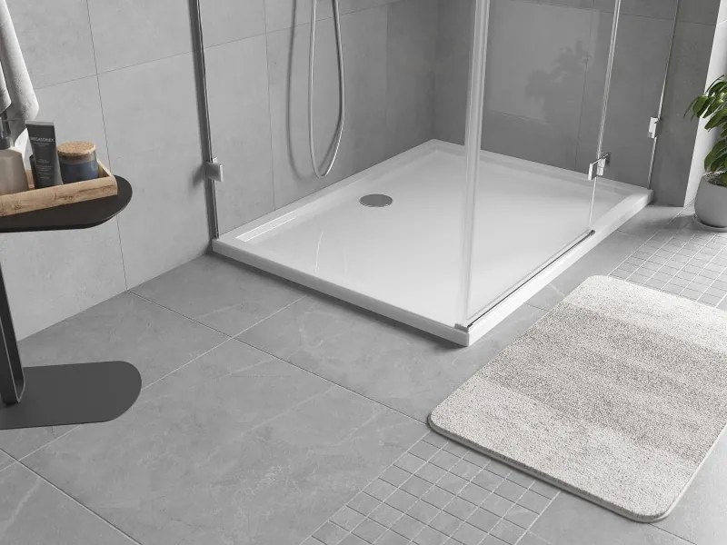 Mexen Flow cadă de duș dreptunghiulară slim 100 x 80 cm, alb lucios - 46R108010