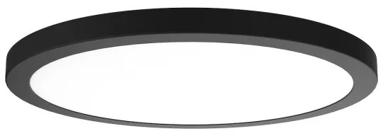 Plafonieră LED EVORA, 18 W, 230 V, temperatură de culoare 3000/4000/6000 K (reglabilă), diametru 22,5 cm, negru