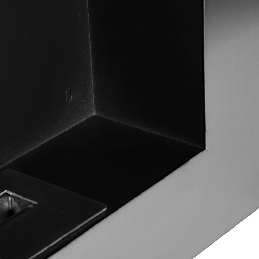 HOMCOM Semineu pe Bioetanol incalzitor Realizat din Inox cu 2 Arzătoare, aparat de incalzire ecologic 110x54x14cm  Aosom |Romania