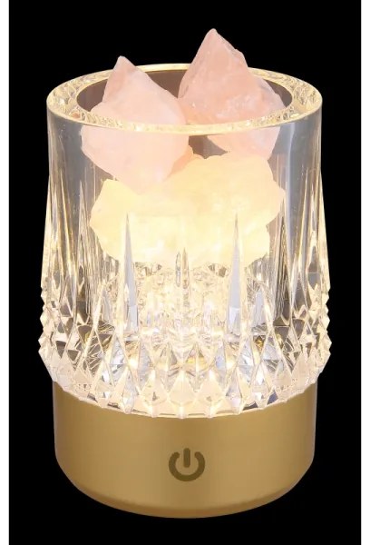 Lampă LED RGB tactilă reîncărcabilă dimabilă de masă Globo 21044 LIZZY LED/1W/5V 1200 mAh auriu