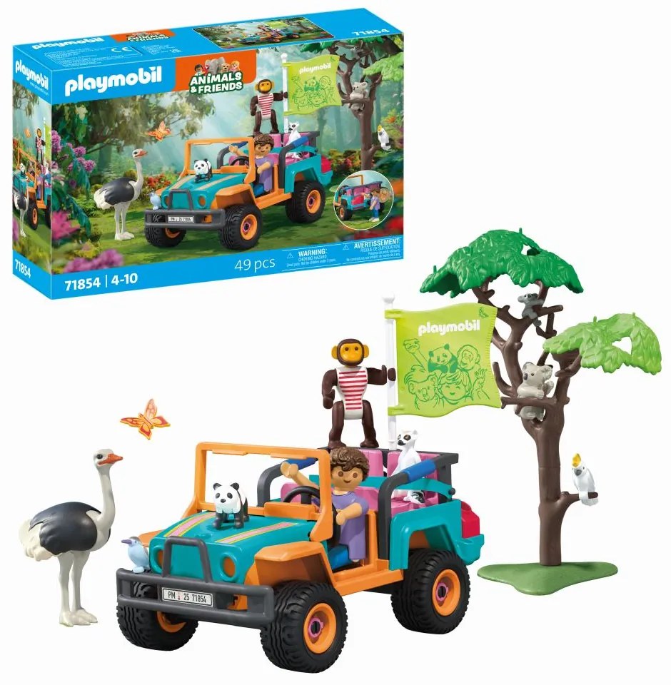 JUCARIE DE ROL PLIMBAREA ANIMALELOR CU VEHICULUL DE TEREN - PLAYMOBIL MY LIFE (PM71854)