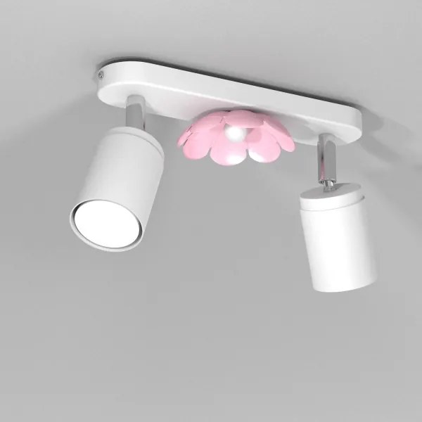 Spot FLOWER 2xGU10/8W/230V alb