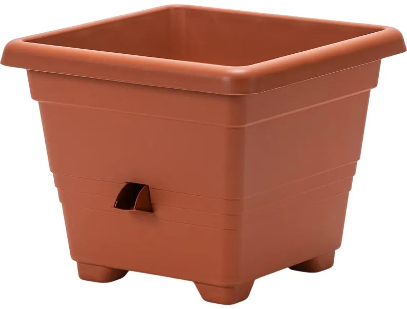 Plastia Bergamot ghiveci auto-udare35 x 35 cm maro deschis, 35 x 35 cm