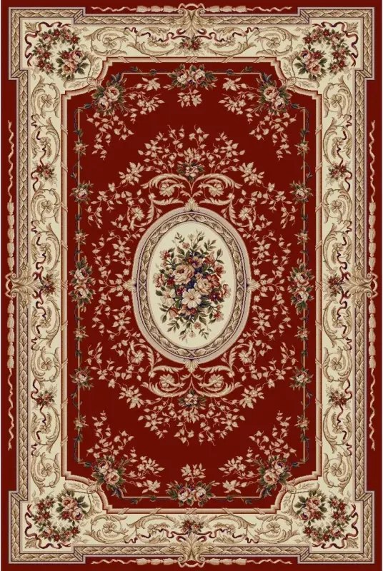 Covor grena cu medalion 568 Selectează mărime: 080 X 200