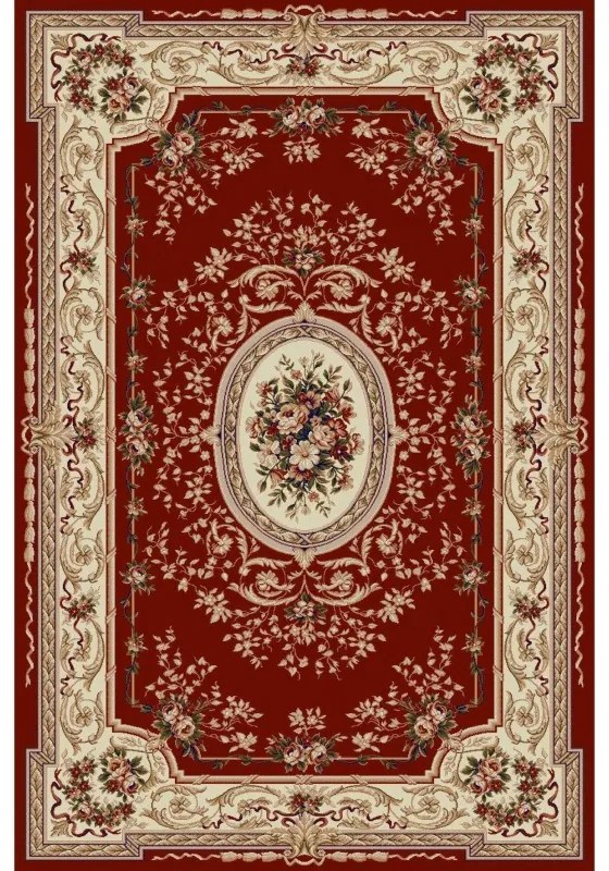 Covor grena cu medalion 568 Selectează mărime: 150 X 230