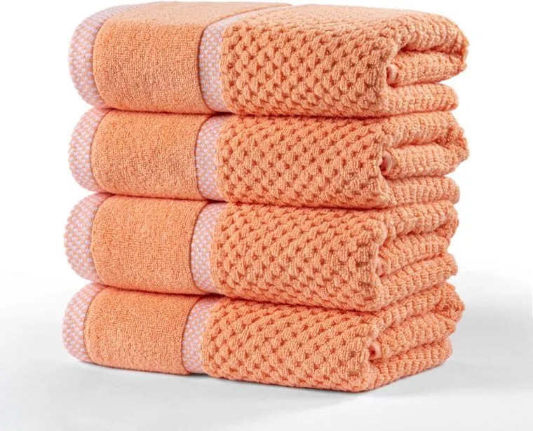 decoDoma Set de prosoape din frotir MODENA caisă 50 x 100 cm, 4 buc