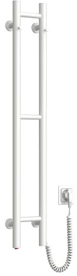 Radiator portprosop electric SILOUETTE 187W/230V 101,1 cm IP44 alb dreapta rotund