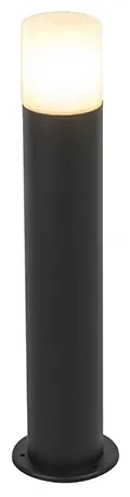 Lampă de exterior neagră cu abajur opal alb 50 cm - Odense