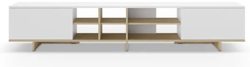 Masă TV albă 230x44 cm Cequoia – Marckeric