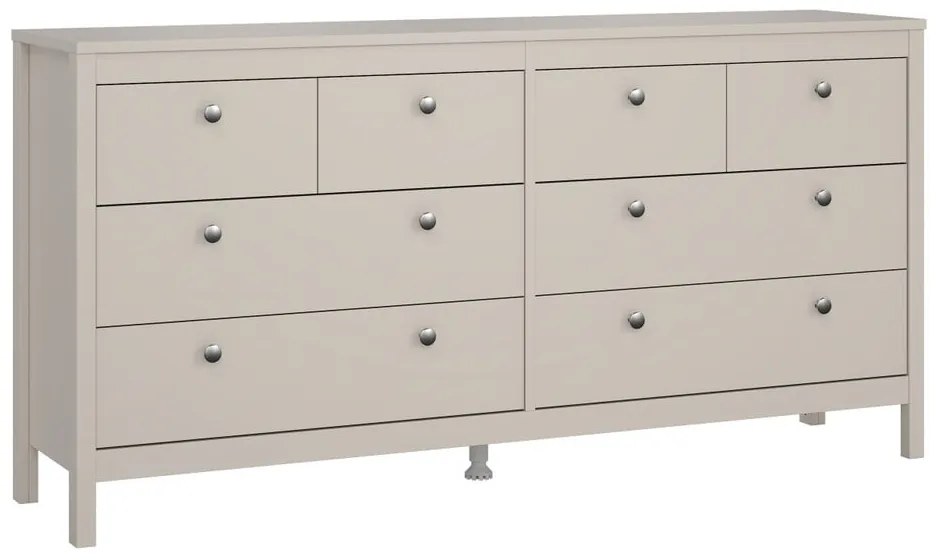 Comodă grej 159x80x38 cm Madrid – Tvilum