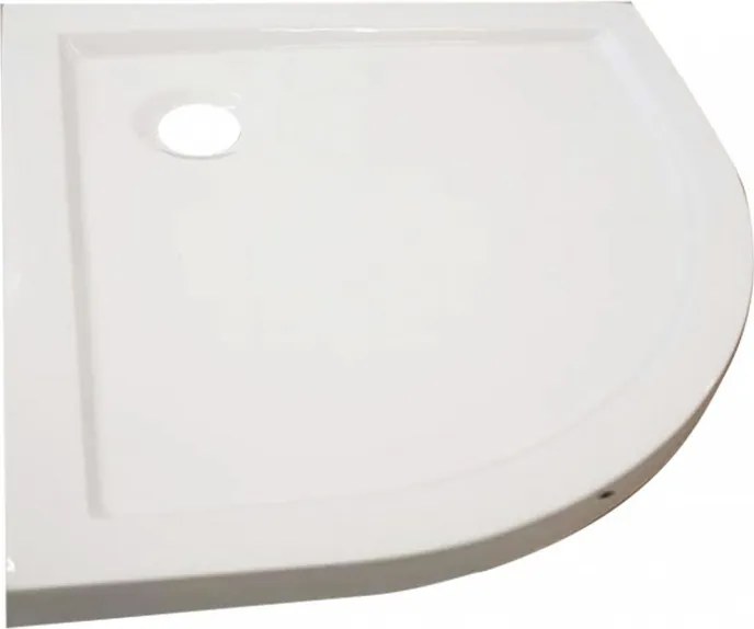 Cădiță de duș acrilică joasă curbată Modena Slim 90x90x5.5 cm
