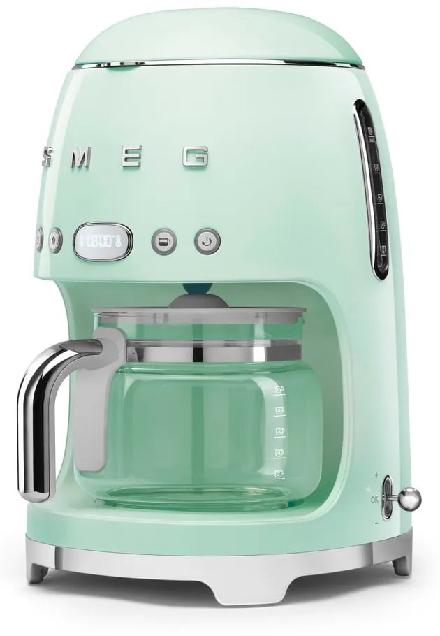 Mașină de cafea cu picurare verde-deschis Retro Style – SMEG