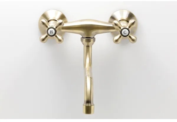 Baterie pentru chiuvetă/lavoar FERRO ANTICA bronz