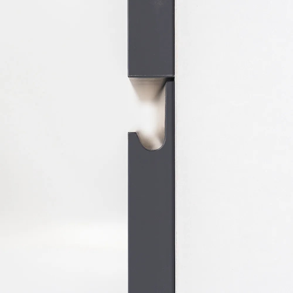 Vario Pull 80 dulap de bază cu chiuvetă alb-antracit