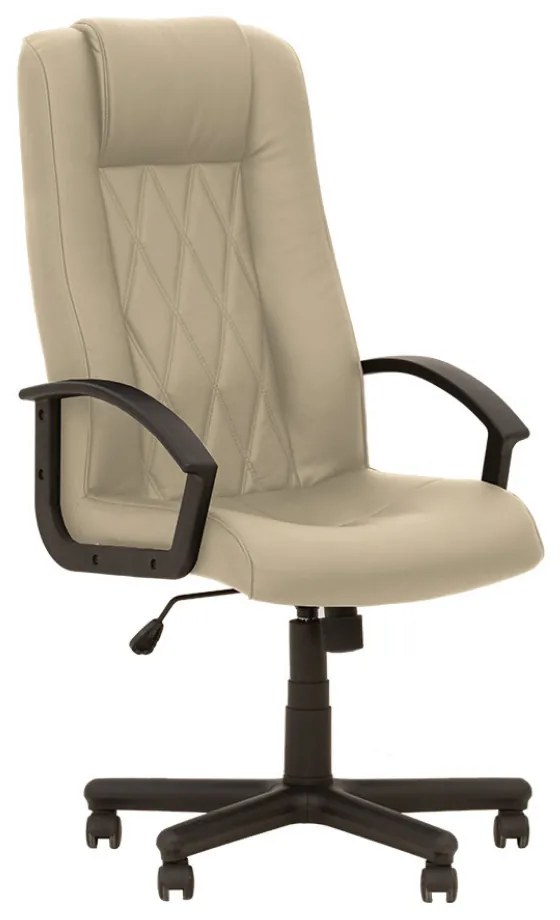 Scaun directorial ELEGANT, Crem, piele ecologica