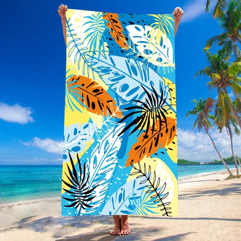Prosop plaja SUMMER FRESH 100x180 cm colorat, 100% microfibra