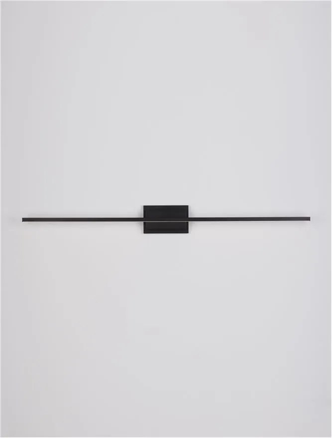 Aplica LED pentru oglinda / tablou AZURE negru L-120,5cm