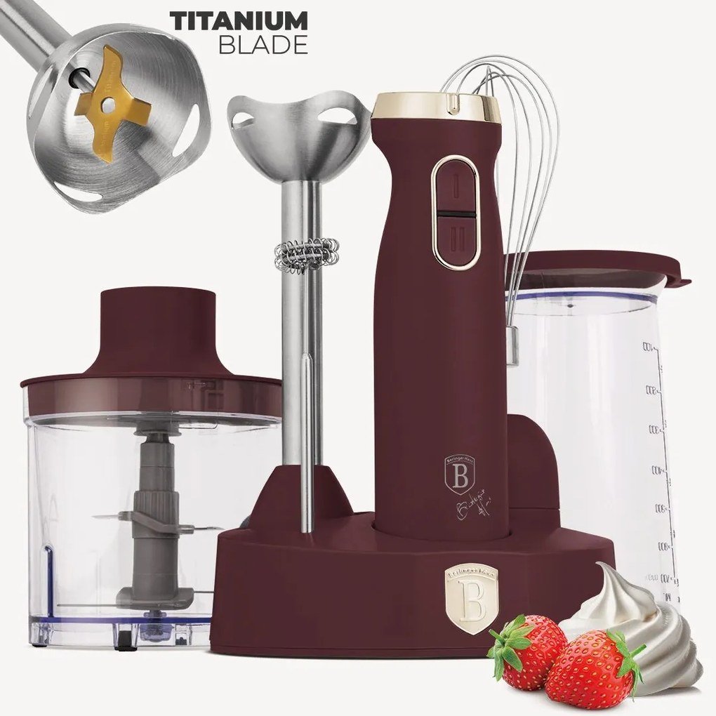 Blender de mână cu accesorii 6 în 1 Leonardo Berlinger Haus, BH 9563