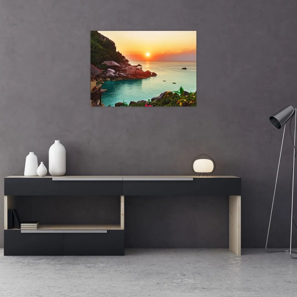 Tablou cu plaja frumoasă (70x50 cm)