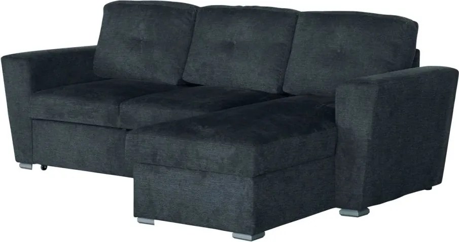 Coltar extensibil, material texturat gri, APARTMENT 245cm