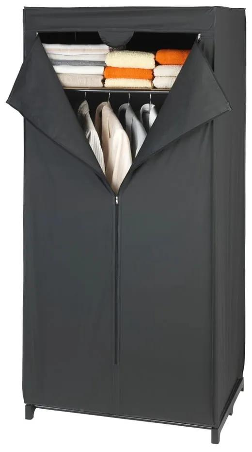 Dulap textil Wenko, 160 x 50 x 75 cm, negru