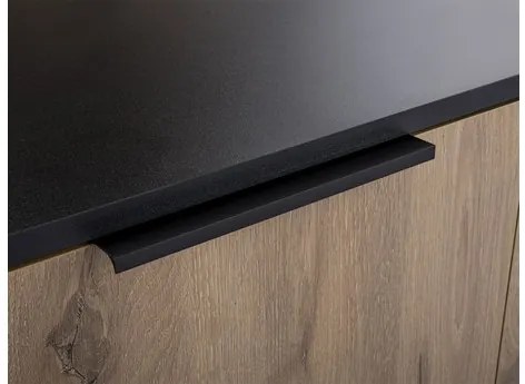 Comodă Pengasa 2D3S (Negru + Stejar viking) . 1103666