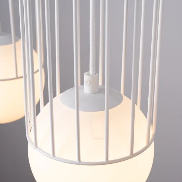 Lustră pe cablu Sollux SL.1333 BRINA 3xG9/8W/230V alb