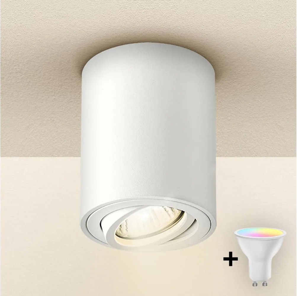 Brilagi - Spot LED RGBW compatibil cu dimmer MIA 1xGU10/4,8W/230V 100x80 mm alb