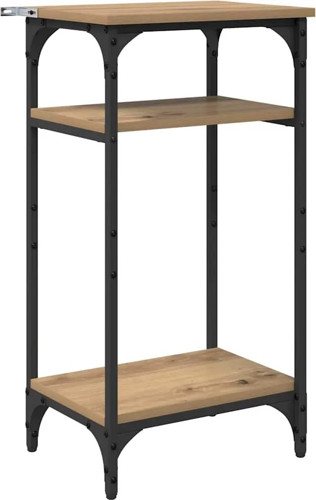 vidaXL Masă laterală Stejar Artizanal 40 x 30 x 75 cm Lemn compozit