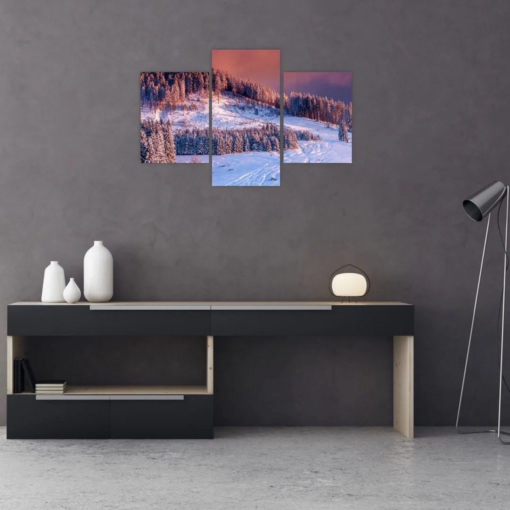 Tablou - Peisaj de iarnă (90x60 cm)