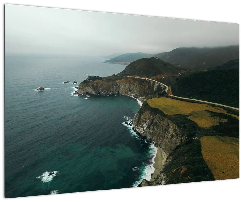 Tablou - Stânci în ocean (90x60 cm)