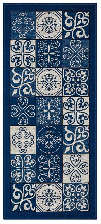 Traversă Floorita Maiolica, 55 x 190 cm, albastru