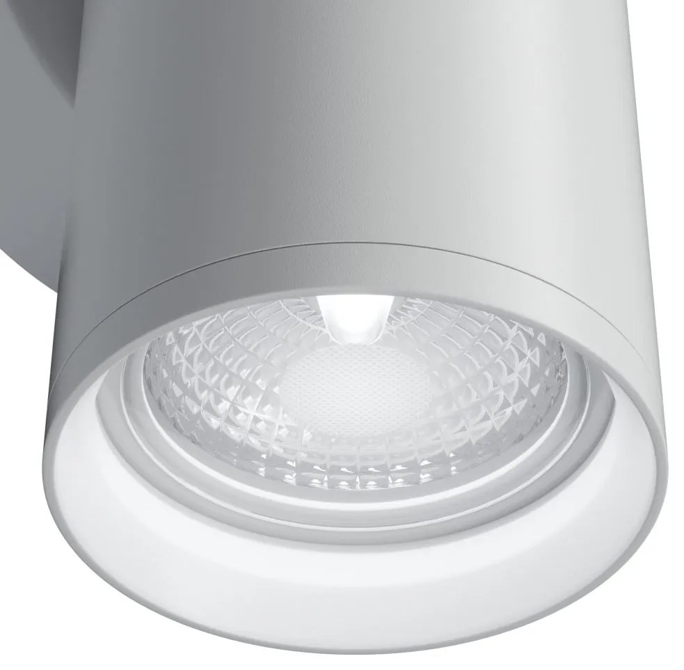 Aplica de perete cu lumina ambientala design tehnic Focus S alb