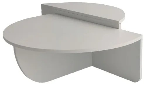 SET 2x măsuță de cafea PODIUM alb