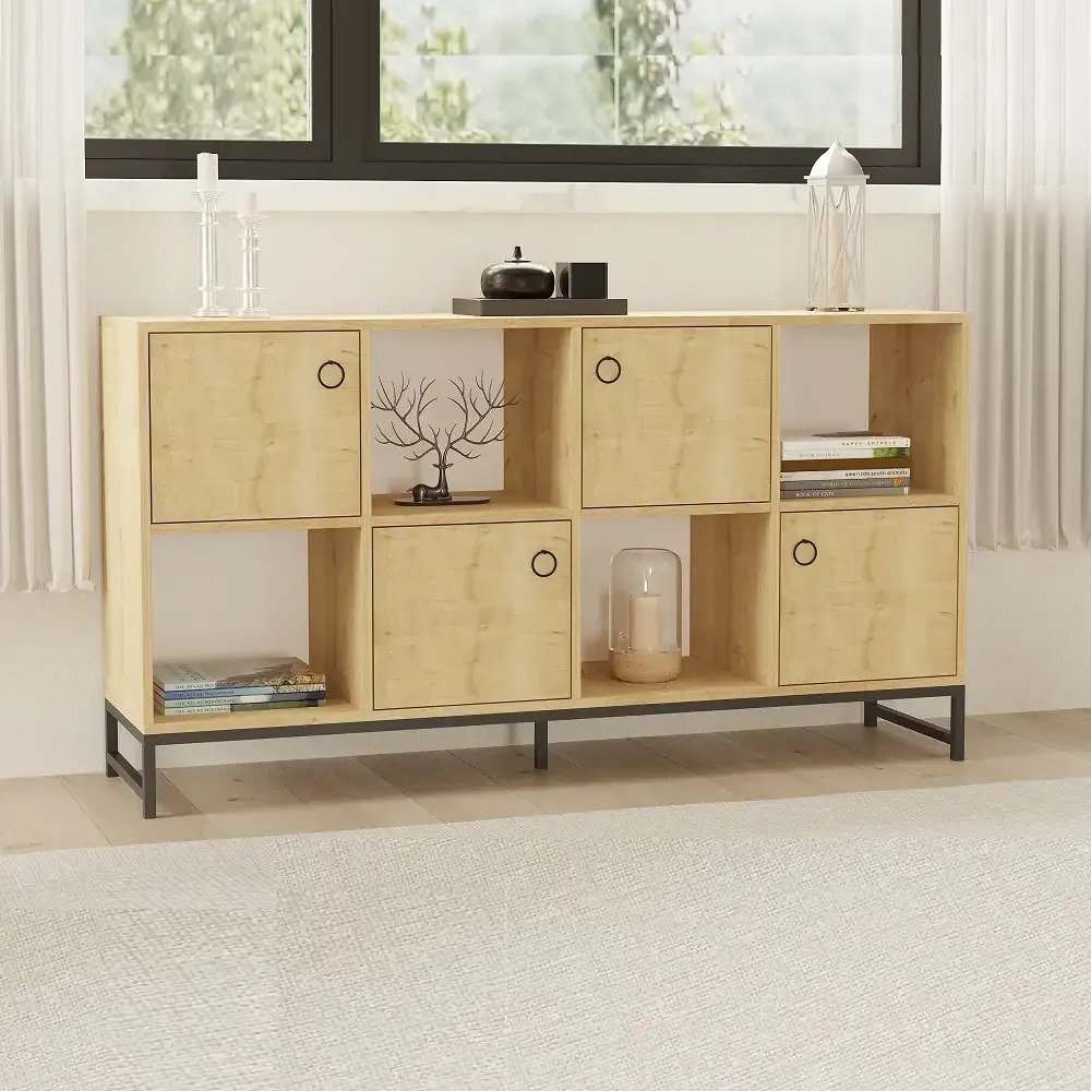 Consola Paola culoare stejar 160x85x40 cm