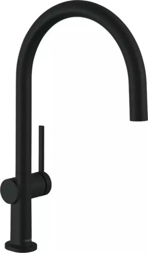 Baterie bucatarie monocomanda negru mat Hansgrohe Talis M54 220 Eco cu 1 jet